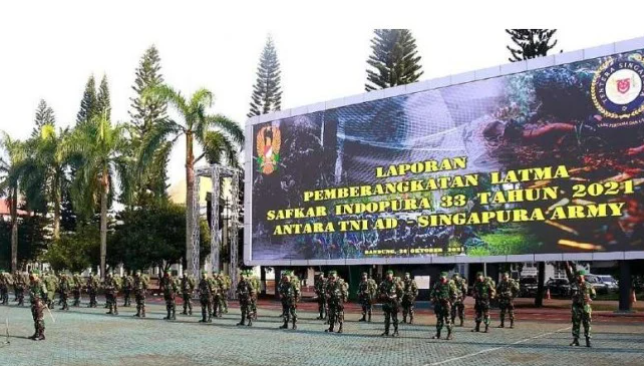 50 Prajurit Latihan Militer Bersama di Singapura